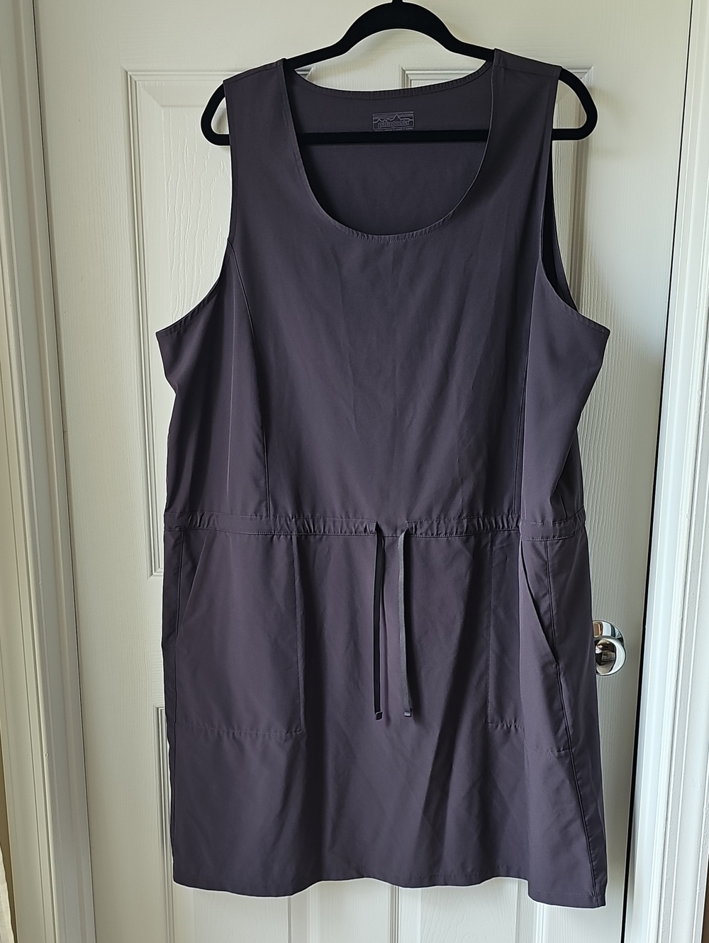 Patagonia Grey Sleeveless Drawstring Dress